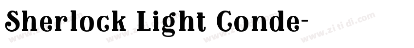 Sherlock Light Conde字体转换 Sherlock Light Conde字体转换